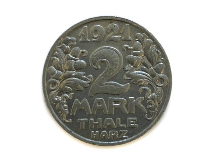 2 Mark, 1921 Sasko Anhalt Německo