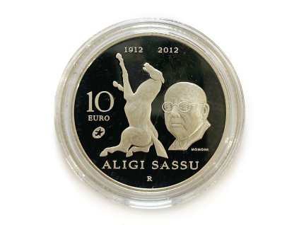 Stříbrné 10 Euro – Aligi Sassu, 2012 R San Marino proof