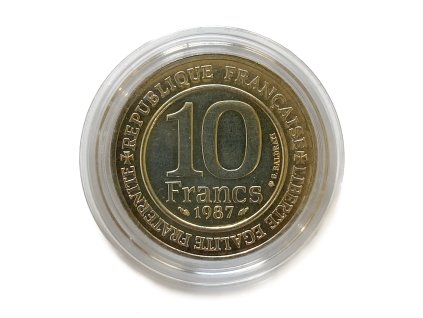 Stříbrný 10 Francs – Capetien, 1987 Francie