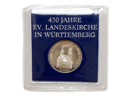 Stříbrná medaile – 450 Jahre Ev. Landeskirche in Württemberg proof
