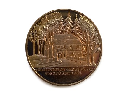 Medaile Torhaus Mirow Prägestätte 1989 DDR proof