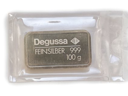 Stříbrný slitek 100 g Degussa proof