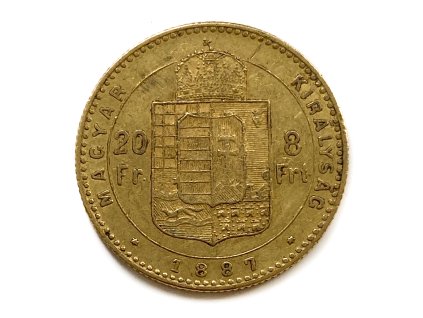 Zlatý 8 Zlatník 1887 KB František Josef I.