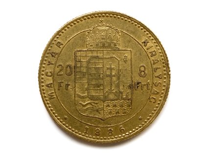 Zlatý 8 Zlatník 1886 KB František Josef I.