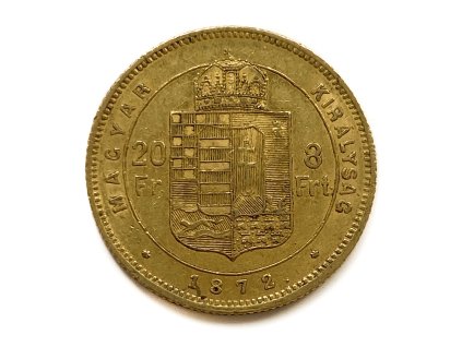 Zlatý 8 Zlatník 1872 KB František Josef I.