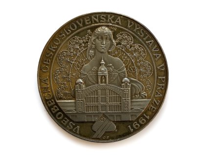 Stříbrná medaile Všeobecná československá výstava v Praze 1991 proof