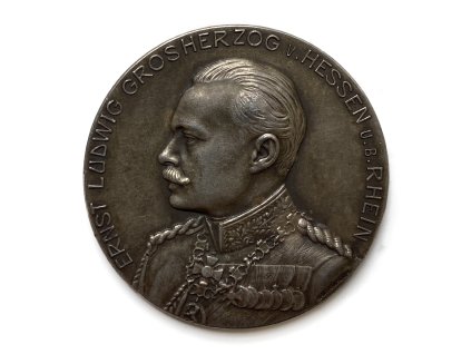 Stříbrná střelecká medaile 1904 Bingen Německo