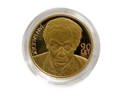 Zlatý dukát Jan Saudek 90 let proof, č. 56