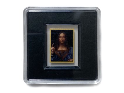 Zlatý slitek Salvator Mundi Leonardo da Vinci, 2023 Tokelau