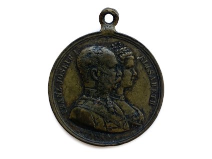 AE medaile stříbrná svatba FJI. a císařovny Sisi 1879 Rakousko-Uhersko