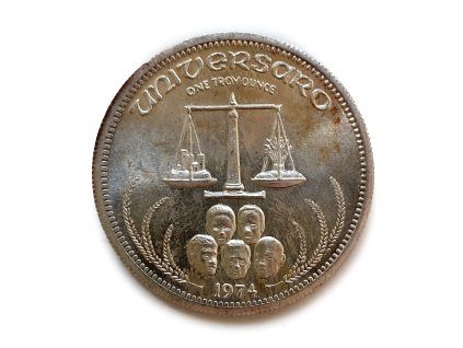 Stříbrná medaile 1 Oz Universaro 1974 USA