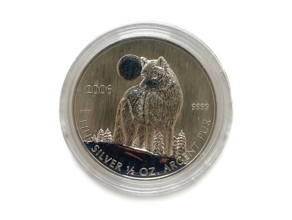 stribrny 1 dollar vlk wildlife 2006 kanada 235872243