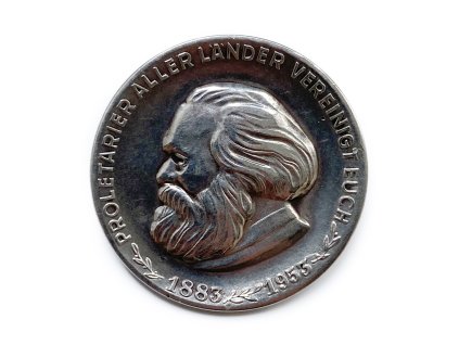 Stříbrný odznak Karl Marx 1953 DDR