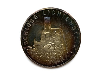 Stříbrná medaile Schloss Liechtenstein proof
