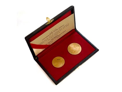 Sada zlatých dukátů 1928/1974 Jsem ražen z českého kovu ARTIA