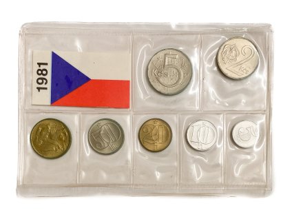 Sada oběžných mincí 1981 ČSSR