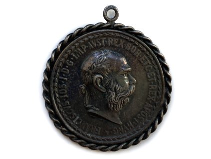 Stříbrná medaile František Josef I. zmenšenina Levantského tolaru