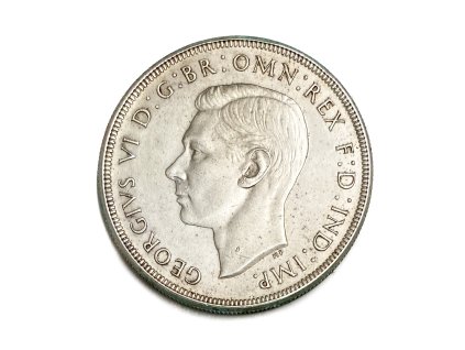 Stříbrná 1 Crown, 1937 Austrálie