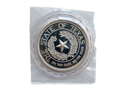 Stříbrná 1 Oz medaile The State of Texas, 1986 USA proof