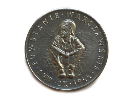 Stříbrná medaile – 40 let Varšavského povstání, 1984 Polsko