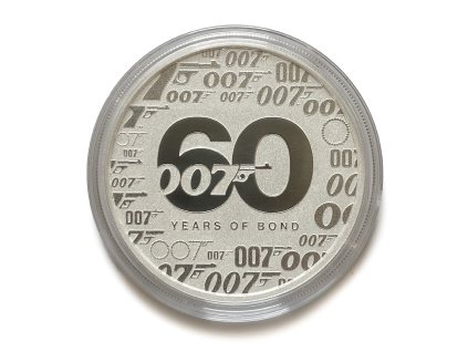 Stříbrný 1 Dollar – James Bond 007 60. výročí, 2022 Tuvalu