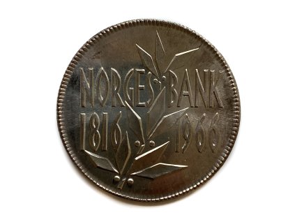 Stříbrná medaile Norges Bank, 1966 Norsko