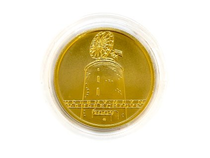 Zlatá mince 2500 Kč Větrný mlýn v Ruprechtově 2009 stand