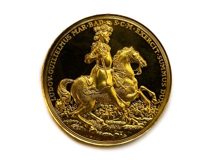 Zlatá medaile Ludwig Wilhelm 1677-1707, 1955 Baden proof