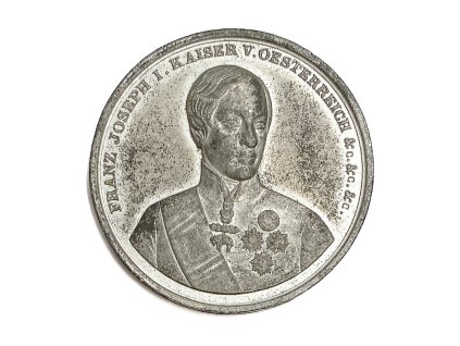 AE medaile Korunovace Františka Josefa I. v Olomouci, 1848 Rakousko-Uh