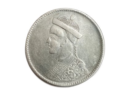 Stříbrná 1 Rupee – k slávě císaře Kuang-sü, 1902-42 Tibet