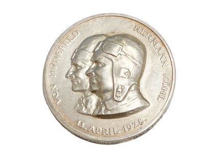 Stříbrná medaile Transatlantický let, 1928 Německo