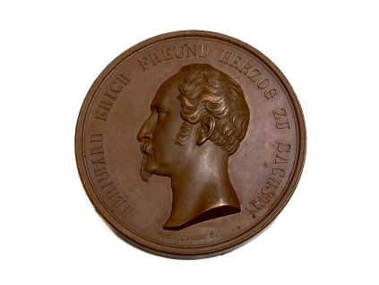 AE medaile Bernhard Erich Freund Herzog zu Sachsen, 1846 Sasko