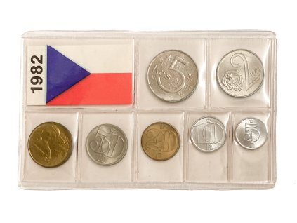 Sada oběžných mincí 1982 ČSSR