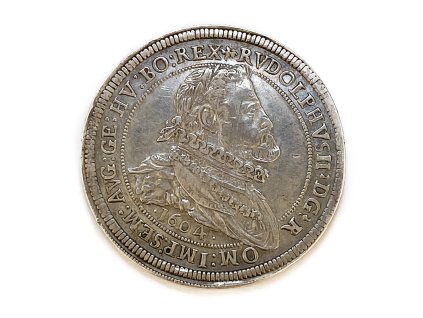 Stříbrný Tolar Rudolf II. 1604 Hall