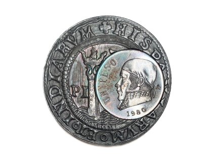 Stříbrná medaile Un Peso – 445 Anniversario, 1980 Mexiko