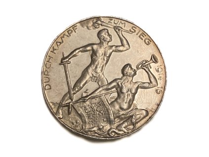 Stříbrná medaile Durch Kampf zum Sieg, 1916 Německo