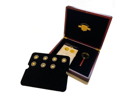 Sada nejmenších zlatých mincí světa Finsko proof