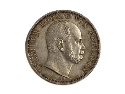 Stříbrný Vereinsthaler 1866 A Wilhelm I. Prusko