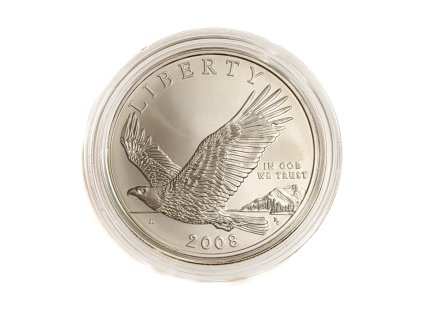Stříbrný 1 Dollar – Bald Eagle, 2008 P USA