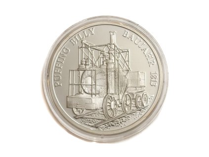 Stříbrná medaile – lokomotiva Puffing Billy Baujahr 1813, Německo proof