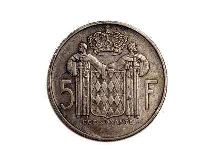 Stříbrný 5 Francs – Rainier III., 1960 Monako