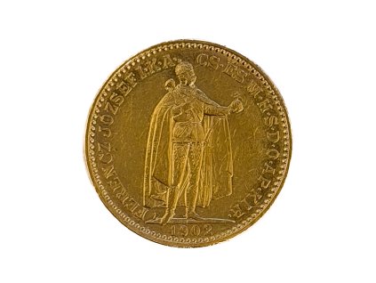 Zlatá 20 Koruna, 1902 KB František Josef I. Maďarsko