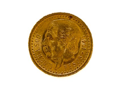 Zlaté 2,5 Pesos, 1945 Mexiko