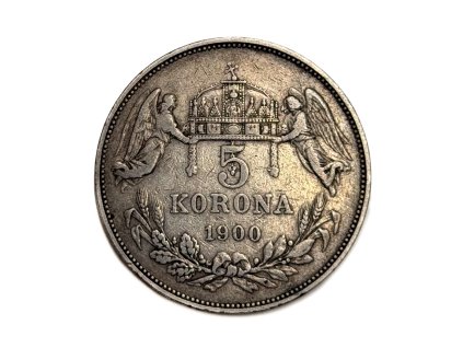Stříbrná 5 Koruna 1900 KB – František Josef I., Rakousko-Uhersko