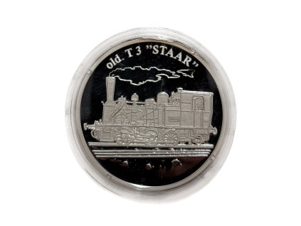 Stříbrná medaile lokomotiva T3 STAAR Německo proof