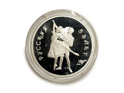 Stříbrný 3 Rubl balet, Rusko 1993 proof