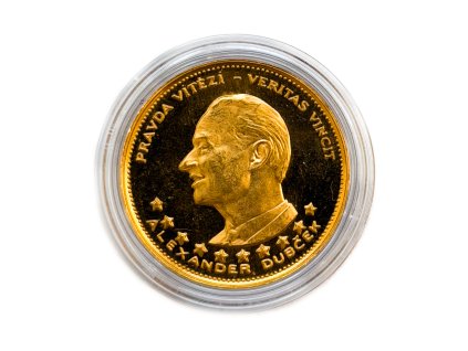 Zlatý 5 Dukát – Jan Hus a Alexander Dubček, 1968 Československo proof