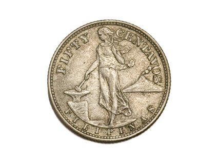 Stříbrný 50 Centavos, 1945 S Filipíny