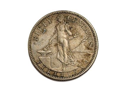 Stříbrný 50 Centavos, 1920 Filipíny