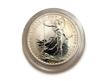 Stříbrná 2 Pounds – Britannia, 2002 Velká Británie